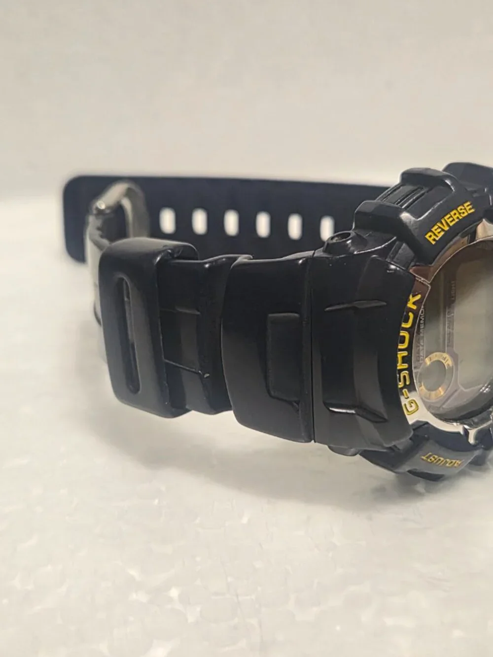 Casio G Shock Digital Blue and yellow